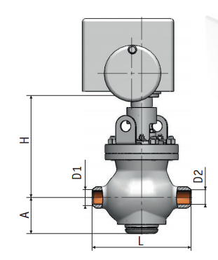 Клапан регулирующий поворотный 6с-12-1-2э| Фото